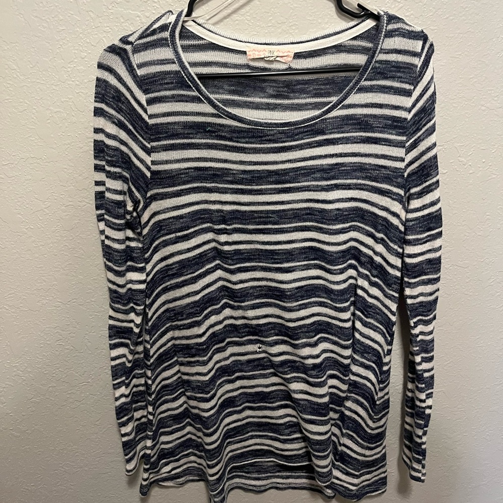 Navy and white stripes